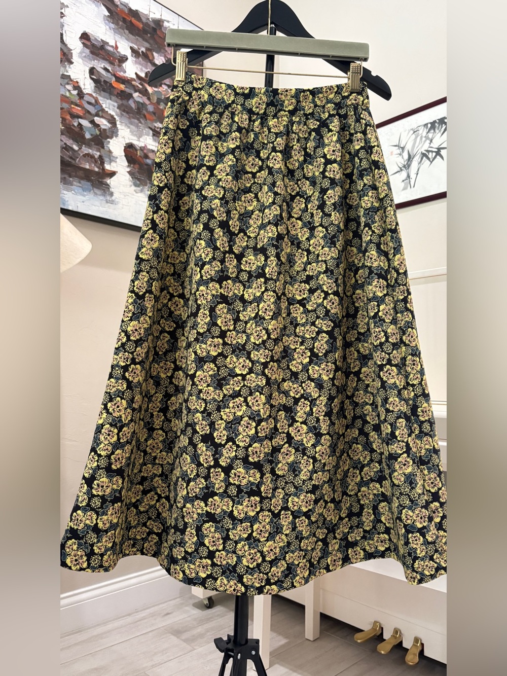 Antropologie Maeve Brocade maxi skirt